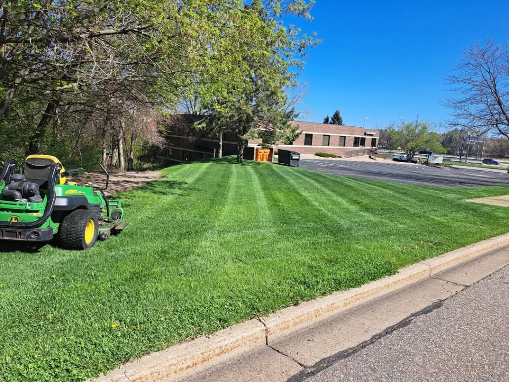 Commercial lawn mowing by Garbers & Sons Altoona WI