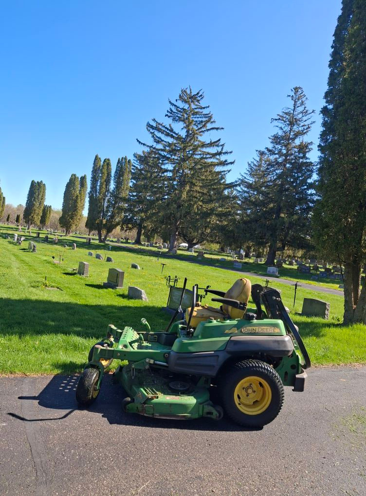 lawn maintenance at cemetery property Eau Claire WI