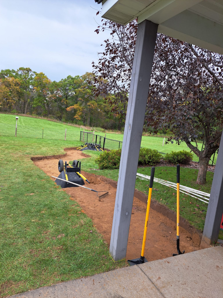 Custom paver patio installation by Garbers & Sons Eau Claire WI