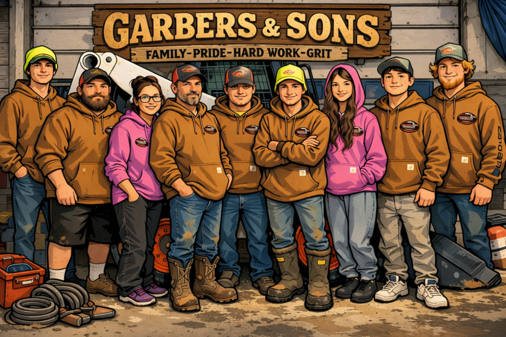 Our team cartoon