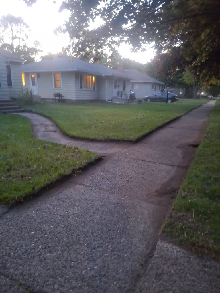 Garbers & Sons sidewalk edging eau claire